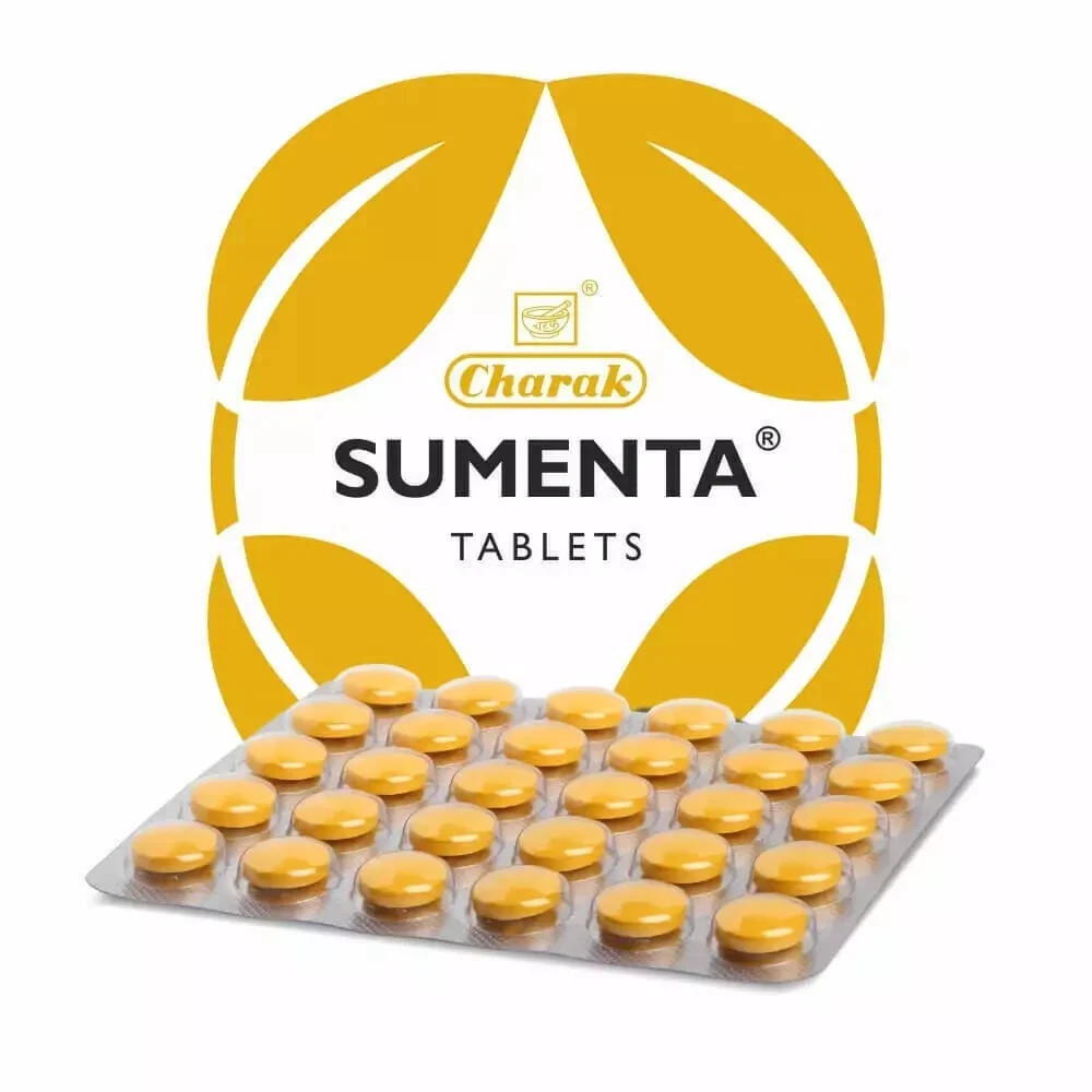 10 x Charak Ayurveda Sumenta 300 Tablets Ayurvedic Herbal Product Exp 2027