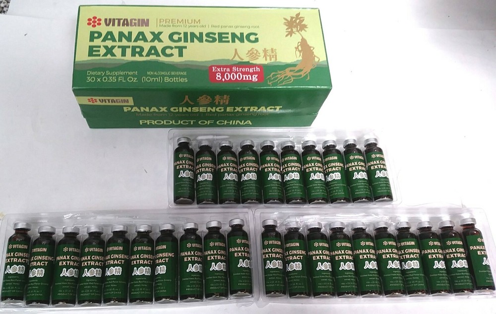 LOT OF 10,20,30,60,120-“VITAGIN ” RED PANAX GINSENG EXTRACT,12 YEAR PREMIUM ROOT