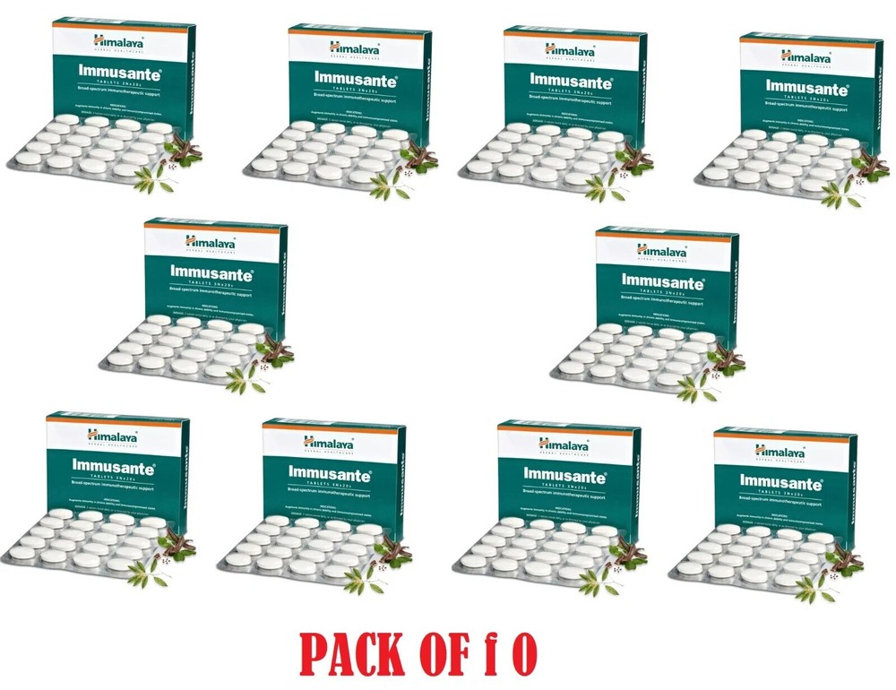 Himalaya Immusante 60 Tabs Each Pack of 10 | Immune Support | Exp 03/2026