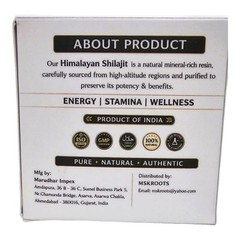 Pure Himalayan Shilajit Resin 35g Lab Tested 75% Fulvic Acid Energy Supplement