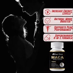 Maca Supplements Desire, Sexual Health, Enhance Stamina & Sex Drive 120 Capsules