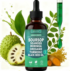 Soursop Bitters Liquid Drops 10-in-1 with Nori, Moringa, Turmeric, Black Seed/*