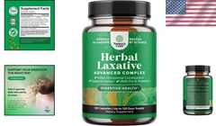 Optimized Digestive Health: Herbal Laxative Capsules with Probiotics – 120 Count