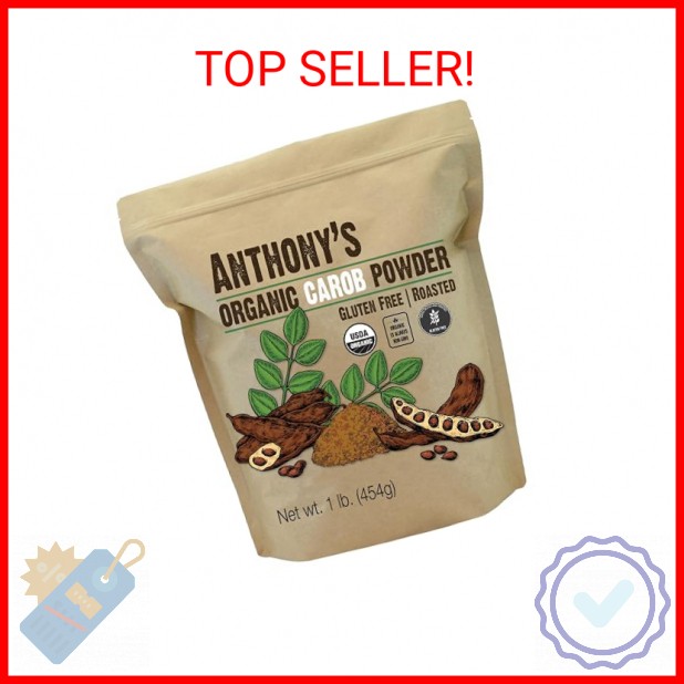 Anthony’s Organic Carob Powder, 1 lb, Gluten Free, Non GMO, Cocoa Powder Alterna