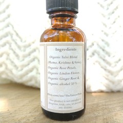 Organic Stress Resilience Tincture 1 oz Herbal Extract | Tulsi, Rose & Linden