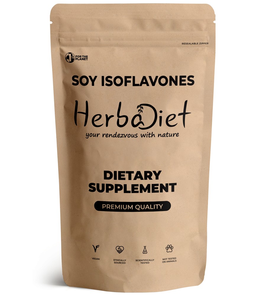Soy Isoflavones 40% Extract Powder Women Heart Health Menopause Support Relief