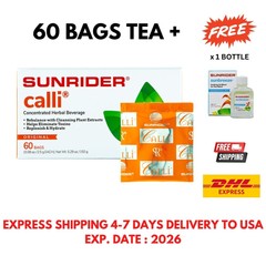 60 BAGS Sunrider CALLI Regular Concentrated Herbal Tea EXP 2026 FREE SHIPPING