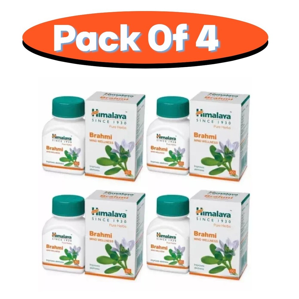 4 X Himalaya Brahmi Tablets Very Fast Free Shipping 100% money Back ! Exp 2027