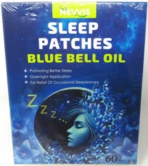 Nevvis Sleep Patches Blue Bell Oil Box of 60 NEW SEALED Expire Date 09/02/2027
