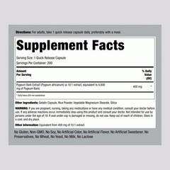 Piping Rock Pygeum Supplement | 200 Capsules | Extra 200 Count (Pack of 1)