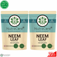 NEEM LEAF 5500mg Capsules, (2%Azadirachtin) 100% Organic-Detox Immune Support