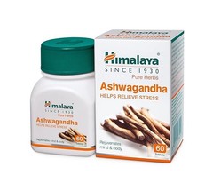 Himalaya Ashwagandha General Wellness 60 Tab Stress Relief Mind & Body PACK OF 2