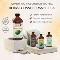 Organic Soursop Bitters with Moringa, Sea Moss, and 10+ Herbs – 64 Servings 32oz