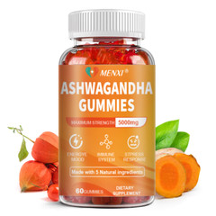 2 Packs Ashwagandha Gummies 5000mg High Potency Ashwagandha Root Extract
