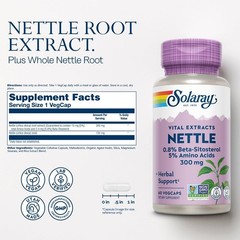 Natural Nettle Root Extract 300 mg – Prostate & Urinary Health for Men, 60 Count