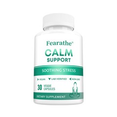 Calm Support Soothing Stress Support Supplement | 30/60/120 Veggie Caps