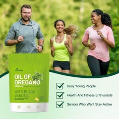 Aceite De Oregano En 300 Capsulas Con Carvacrol Timol 6000 mg Apoyo Inmunológico