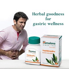 Yashtimadhu By Himalaya (300 Tab) a natural antacid & Gastric Wellness Free Ship