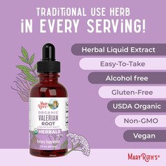 MARYRUTH’S Organics Valerian Root Liquid Drops | 2 Month 1 Fl Oz (Pack of 1)