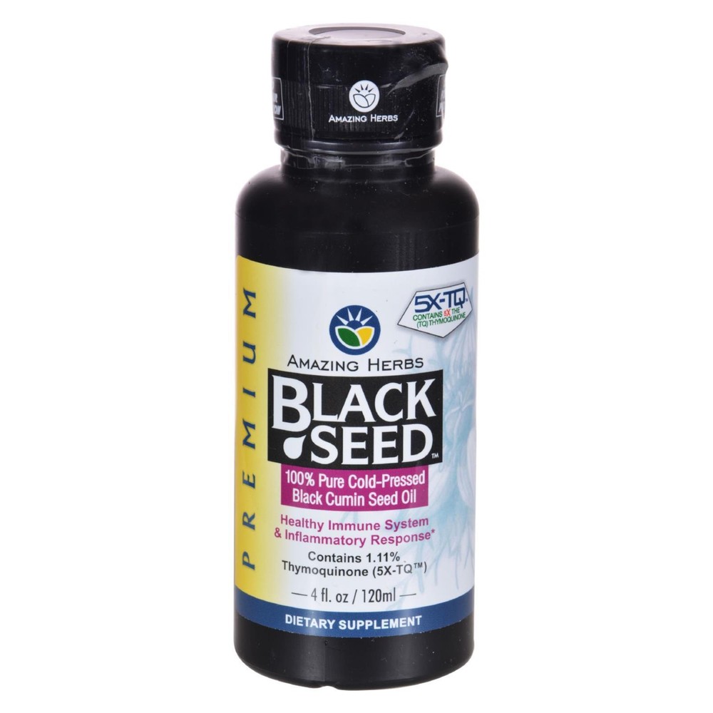 Amazing Herbs – Black Seed Oil – 4 fl oz
