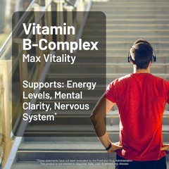 NatureWise Vitamin B Complex for Women and Men – with Folic Acid Biotin B1 B2 B3