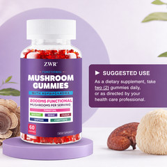 Mushroom Adaptogen Gummies – Reishi, Cordyceps, Chaga, Turkey Tail