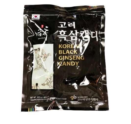 GeumHeuk Korean Black Ginseng Candy Net 300 g 10.5 oz – Large Size Bag