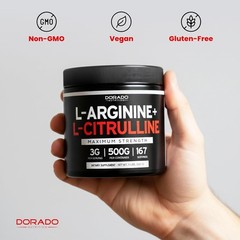 L Arginine L Citrulline Supplement Powder (3g) Nitric Oxide