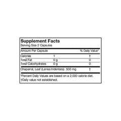 Chaparral 90 Caps 500 Mg by Arizona