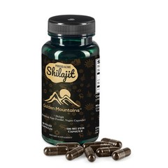 Golden Mountains Shilajit Vegan 90 Caps 500mg Pure Authentic Siberian Altai