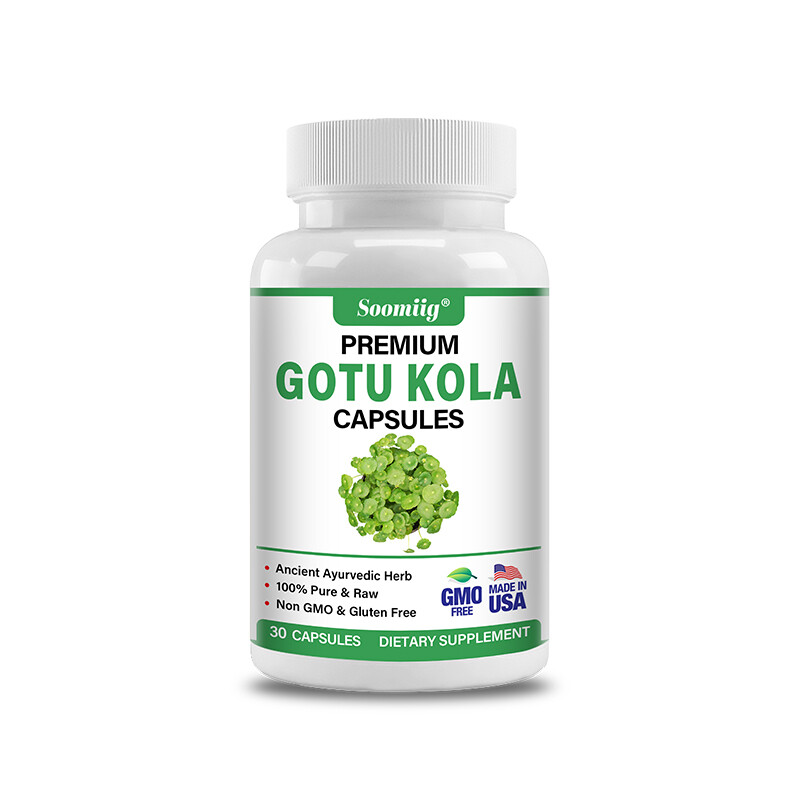 Gotu Kola Capsules 1300 Mg Brain Health Extra Strength Improve Memory Focus