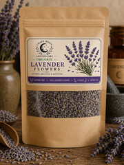 Organic Lavender Flowers (Lavandula) – Herbal Tea – Dried Herb – Whole Herb