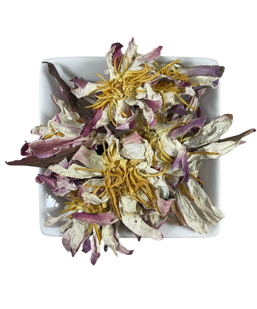 Organic Whole White & Pink Lotus Flowers – Premium Nymphaea, NonGMO, Fresh Batch