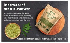 Neem Ginger Tea – 8 oz (2 Pack) – Caffeine-Free – Immunity & Digestive
