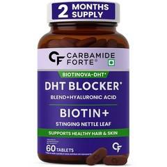 Carbamide Forte DHT Blocker with Biotin Tablets for Hair growth Scalp & Skin Hea