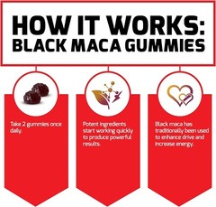Force Factor Black Maca Gummies, Black Maca Root to Enhance Vitality in Men