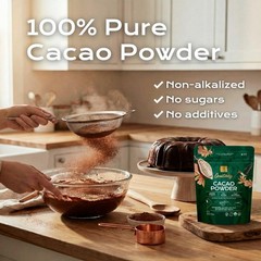 1 LB (16 OZ ) USDA Organic Raw Cacao Powder,100% Pure, ALL NATURAL,ALWAYS FRESH