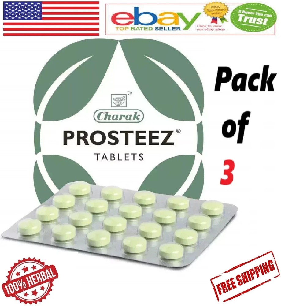 3X Charak Prosteez 20 Tabs Each With Long Expiry & Free Shipping