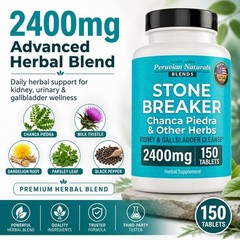 Chanca Piedra Stone Breaker 300 Tablets Kidney Cleanse Detox 2400mg from Peru