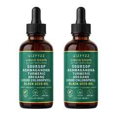 Qizfyzz 10-In-1 Soursop Bitters Herbal Drops with Nori, Moringa, Turmeric, Orega