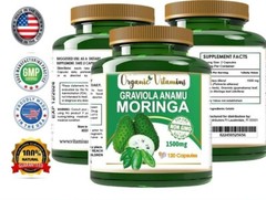 Moringa Oleifera Organic, Natural, 100% Pure Pills – 240 Count – 2 Pack