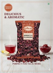 Aiva Hibiscus Flowers Dried Whole Petals Bulk – 400 GM