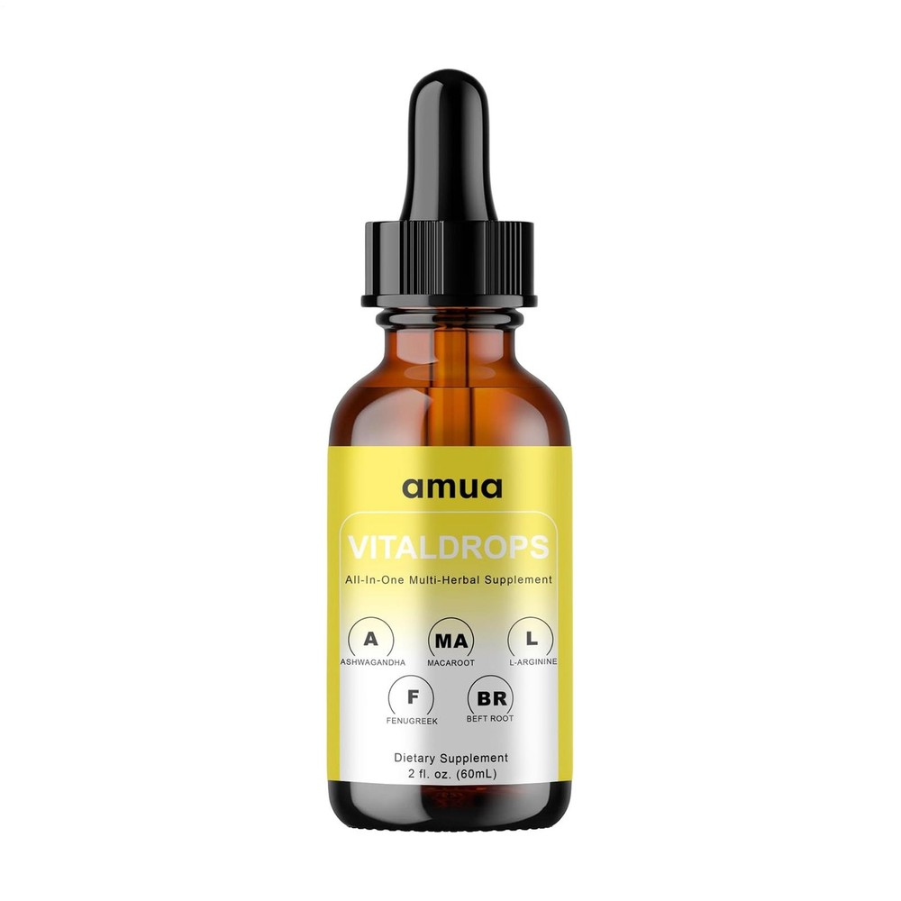 AMUA Vital Drops Organic Herbal Liquid Supports Healthy Weight 60ml