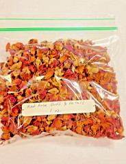 Red Rose Buds & Petals 1 Oz. Whole Flower USDA Certified Organic Rosa Centifolia