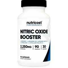 Nitric Oxide Booster Supplement – L-Arginine, L-Citrulline 2250mg – 90 Capsules