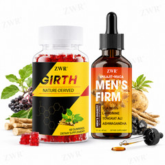 Men’s Firm Drops + Girth Gummies, Male Energy Supplement with Shilajit