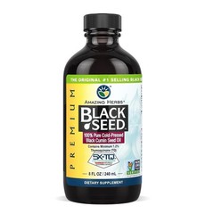 Amazing Herbs Premium Liquid Black Seed Oil – Cold Pressed with Nigella & Sativa
