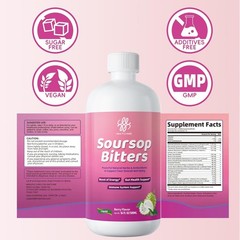 Soursop Living Bitters (Herboganic) 100% Natural 16 oz