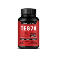 Tes70 With Black Maca,Natural Ingredients Endurance Energy Health 30/60/120 Caps