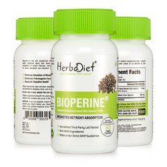 Piperine 95% Bioperine Black Pepper Extract Capsules Boosts Turmeric Absorption